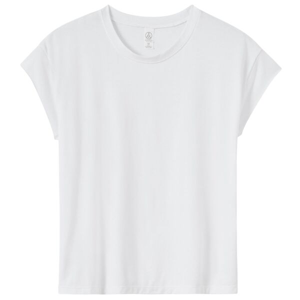 Ladies' Modal Tri-Blend Raw Edge Muscle T-Shirt Thumbnail