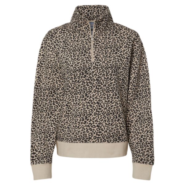 Women's Sueded Fleece Quarter-Zip Sweatshirt Thumbnail