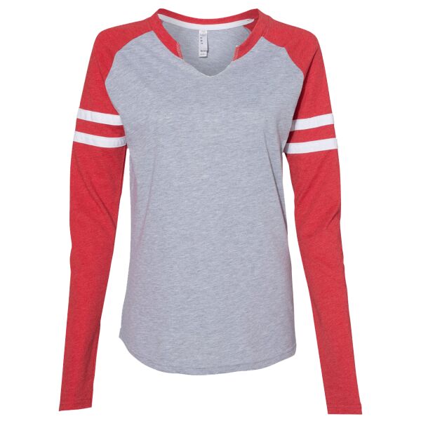 Ladies' Gameday Mash-Up Long Sleeve Fine Jersey T-Shirt Thumbnail