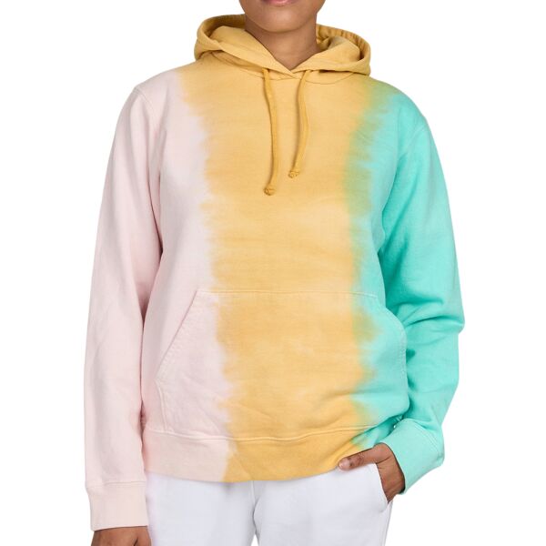 Unisex USA Made Rainbow Tie-Dye Hooded Sweatshirt Thumbnail