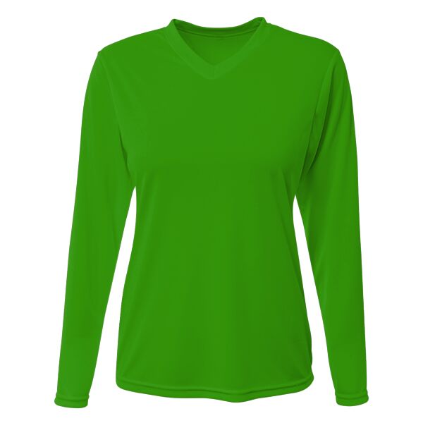 Ladies' Long-Sleeve Sprint V-Neck T-Shirt Thumbnail