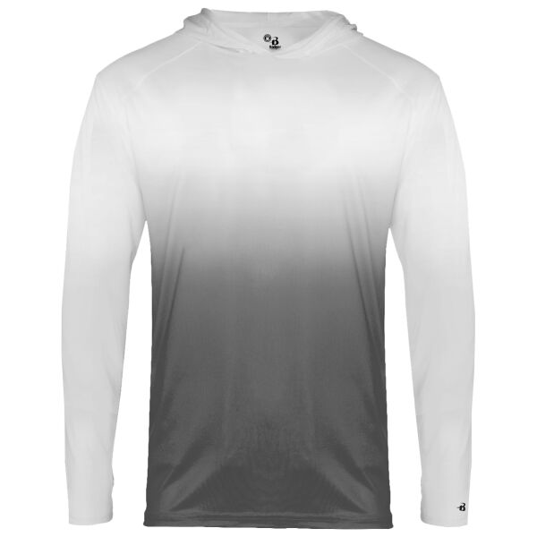 Ombre Long Sleeve Hooded T-Shirt Thumbnail