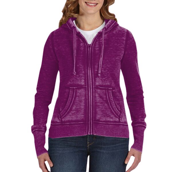 Ladies' Zen Full-Zip Fleece Hood Thumbnail
