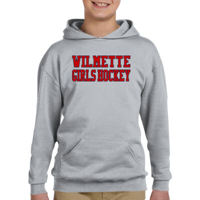 Youth Girls Gray Pullover Hoodie Thumbnail
